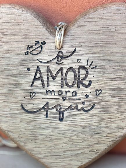 placa decorativa, coraçāo - Imagem 3